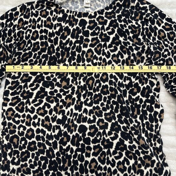 J crew Women Leopard Pattern Sweater Size Medium - Picture 5 of 8